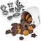 30-Piece Mini Cookie Cutter Set with Storage Box – Stainless Steel Geometric & Fruit Shapes for Cookies, Fondant, Clay, Pastry, Kids’ Baking